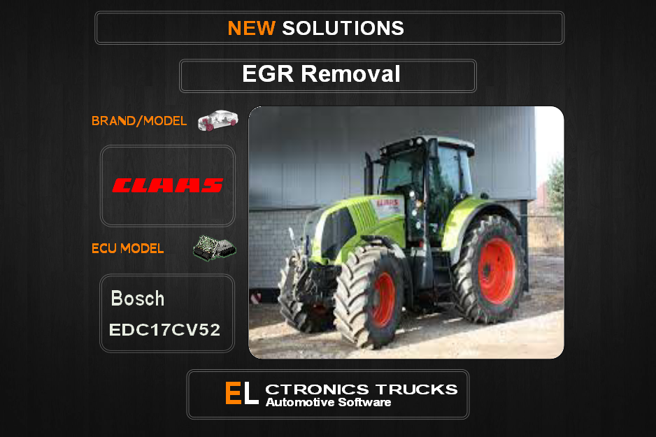 EGR Off Claas Bosch EDC17CV52 Electronics Trucks Automotive Software