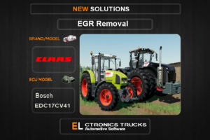 EGR Off Claas Bosch EDC17CV41 Electronics Trucks Automotive Software