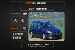 EGR Off Peugeot-Citroen Siemens SID803 Electronics Cars Automotive Software