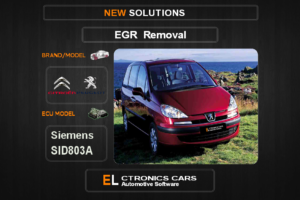 EGR Off Peugeot-Citroen Siemens SID803A Electronics Cars Automotive Software