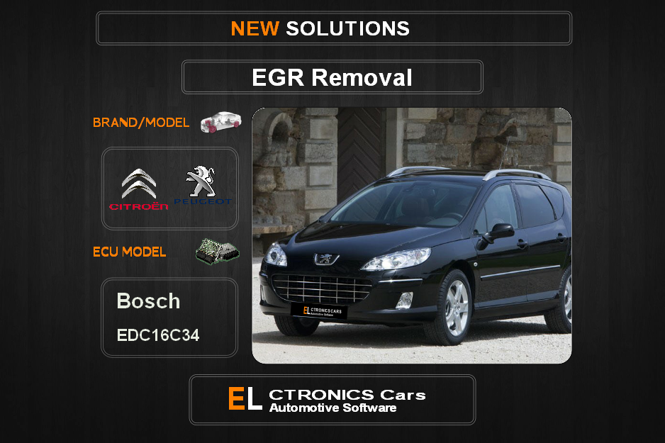 EGR Off Peugeot-Citroen Bosch EDC16C34 Electronics Cars Automotive Software