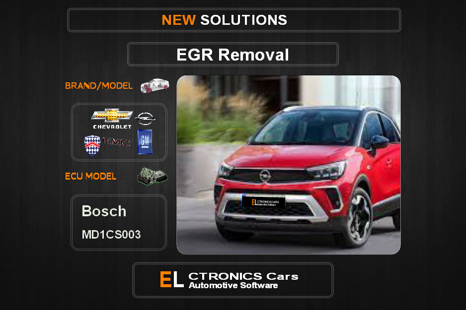 EGR Off GM-Opel Bosch MD1CS003 Electronics Cars Automotive Software