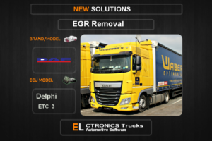 EGR Off DAF-Truck Delphi ETC3 Electronics Trucks Automotive Software
