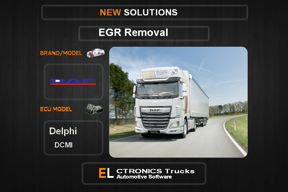 EGR Off DAF-Truck Delphi DCMI Electronics Trucks Automotive Software