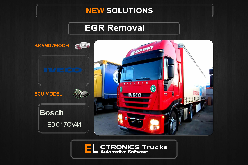 EGR Off Iveco-Truck Bosch EDC17CV41 Electronics Trucks Automotive Software