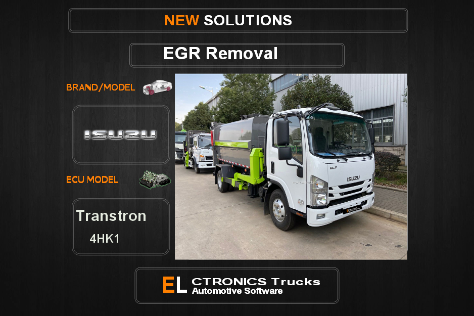 EGR Off Isuzu-Truck Transtron 4HK1 Electronics Trucks Automotive Software