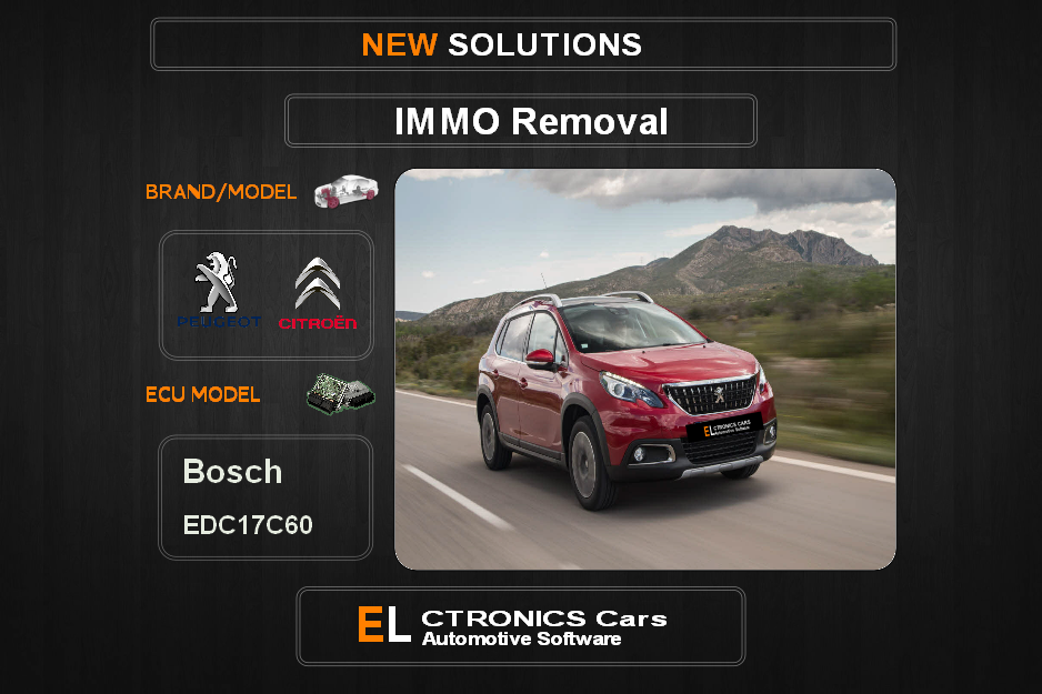 IMMO Off Peugeot-Citroen Bosch EDC17C60 Electronics Cars Automotive Software
