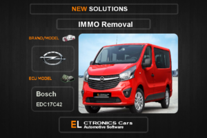 IMMO Off GM-Opel Bosch EDC17C42 Electronics Cars Automotive Software