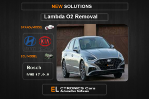 Lambda O2 removal kia-hyundai Bosch ME17.9.8 Electronics cars Automotive software