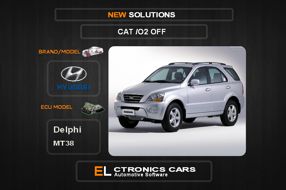 Lambda O2 removal kia-hyundai Delphi MT38 Electronics cars Automotive software