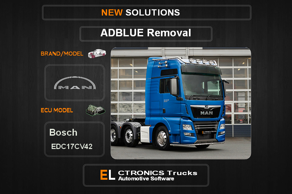 AdBlue OFF Man-Truck Bosch EDC17CV42 Electronics Trucks Automotive Software