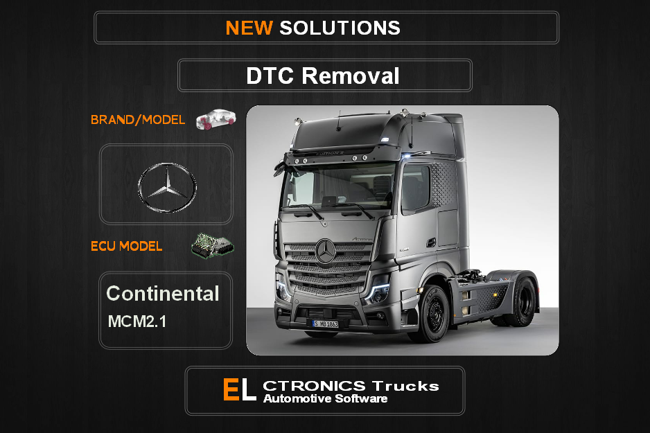 DTC OFF Mercedes-Truck Continental MCM2.1 Electronics Trucks Automotive software