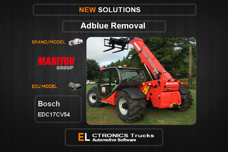 AdBlue OFF Manitou-télescopique Bosch EDC17CV54 Electronics Trucks Automotive Software