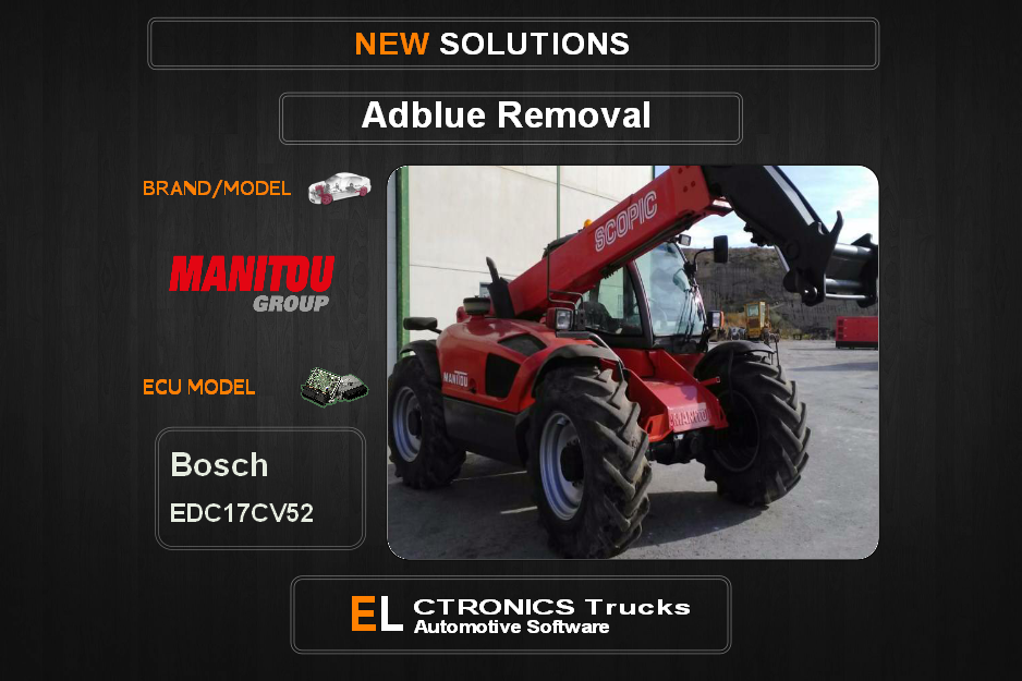 AdBlue OFF Manitou-télescopique Bosch EDC17CV52 Electronics Trucks Automotive Software