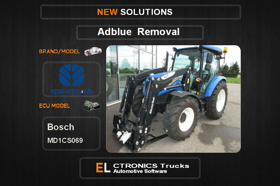 AdBlue OFF New-Holland-Agriline Bosch MD1CS069 Electronics Trucks Automotive Software