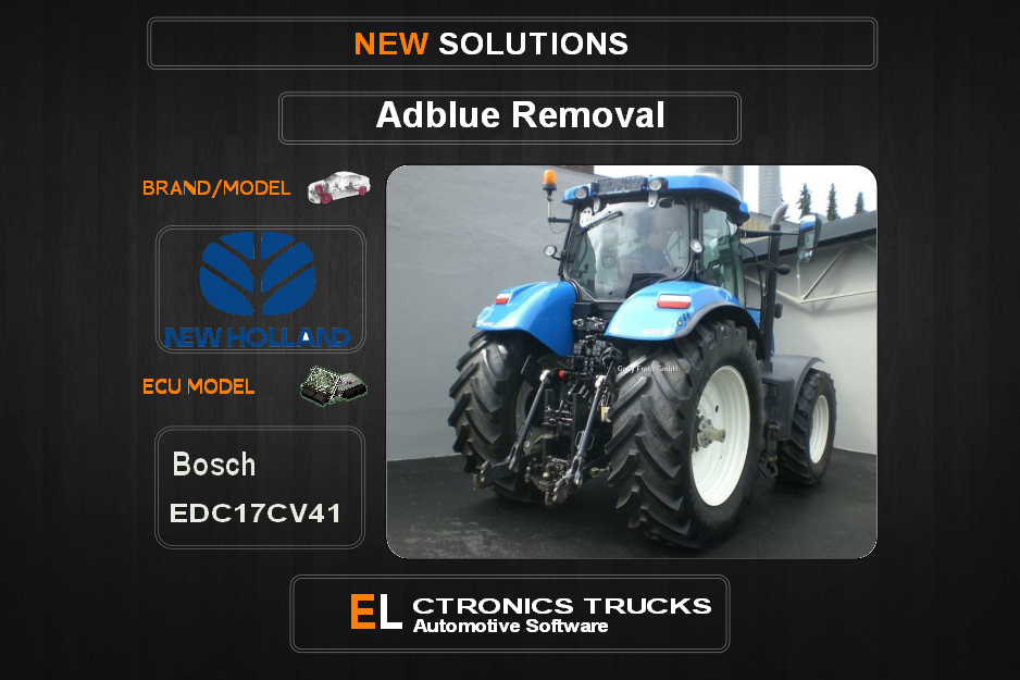 AdBlue OFF New-Holland-Agriline Bosch EDC17CV41 Electronics Trucks Automotive Software