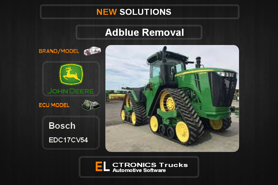 AdBlue OFF John Deere-Agrilne Bosch EDC17CV54 Electronics Trucks Automotive Software