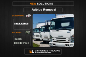 AdBlue OFF Isuzu-Trucks Bosch EDC17CV41 Electronics Trucks Automotive Software