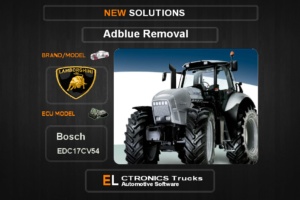 AdBlue OFF Lamborghini-Agriline Bosch EDC17CV54 Electronics Trucks Automotive Software