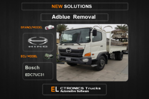 AdBlue OFF Hino-Trucks Bosch EDC7UC31 Electronics Trucks Automotive Software