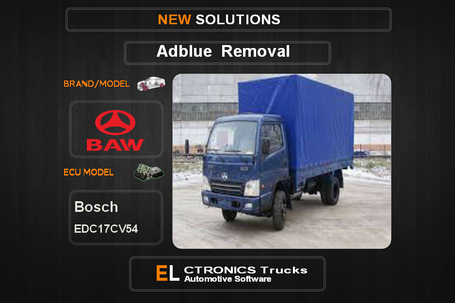 AdBlue OFF BAW-Trucks Bosch EDC17CV54 Electronics Trucks Automotive Software
