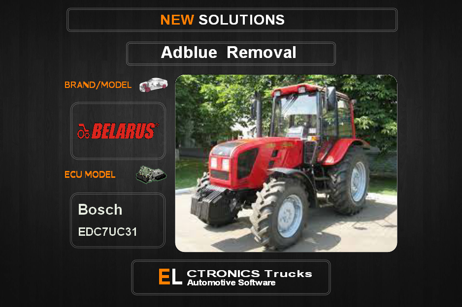 AdBlue OFF Belarus-Agriline Bosch EDC7UC31 Electronics Trucks Automotive Software