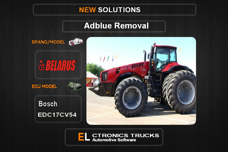 AdBlue OFF Belarus-Agriline Bosch EDC17CV54 Electronics Trucks Automotive Software