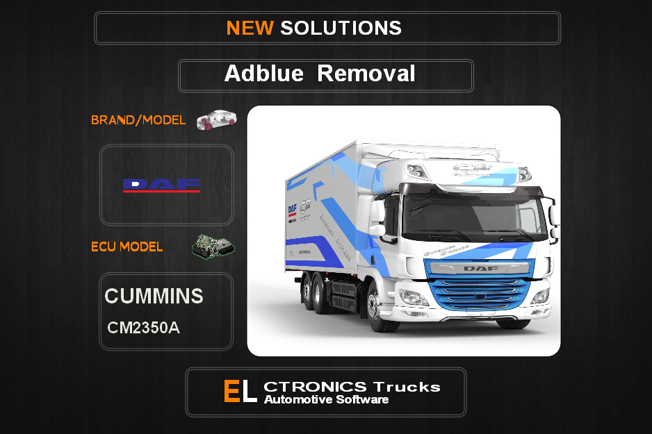 AdBlue OFF DAF-Trucks Cummins CM2350A Electronics Trucks Automotive Software