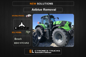 AdBlue OFF Deutz  Bosch EDC17CV52 Electronics Trucks Automotive Software