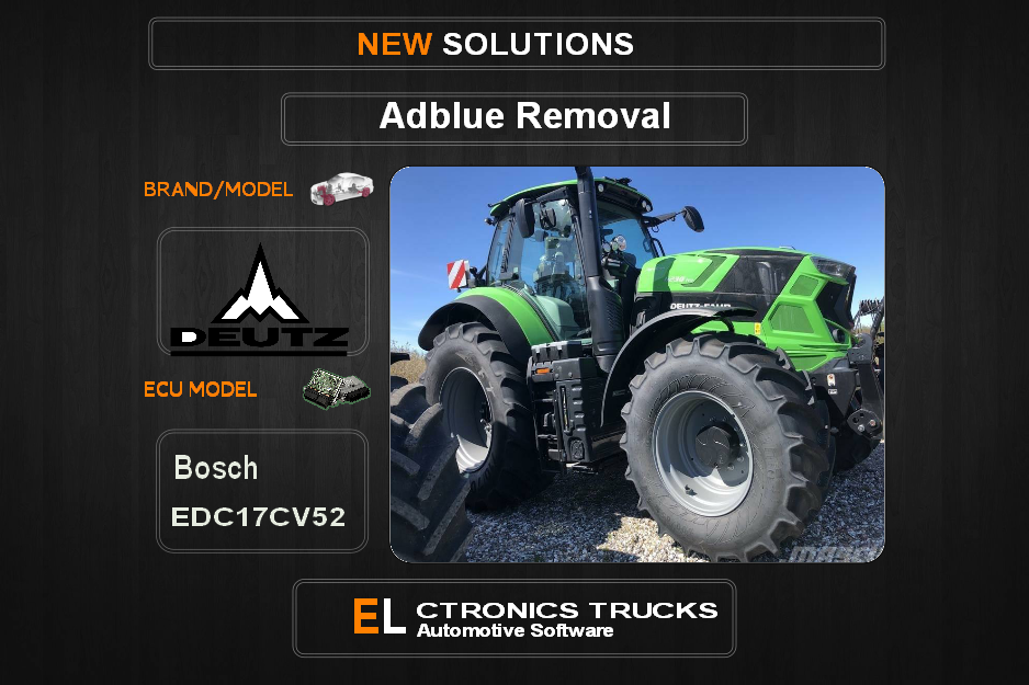AdBlue OFF Deutz  Bosch EDC17CV52 Electronics Trucks Automotive Software