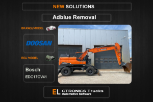 AdBlue OFF Doosan Bosch EDC17CV41 Electronics Trucks Automotive Software