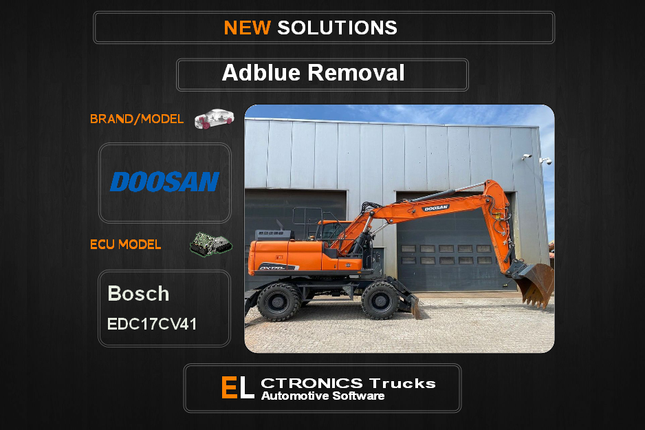 AdBlue OFF Doosan Bosch EDC17CV41 Electronics Trucks Automotive Software