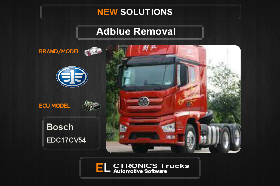 AdBlue OFF Faw-Trucks Bosch EDC17CV54 Electronics Trucks Automotive Software