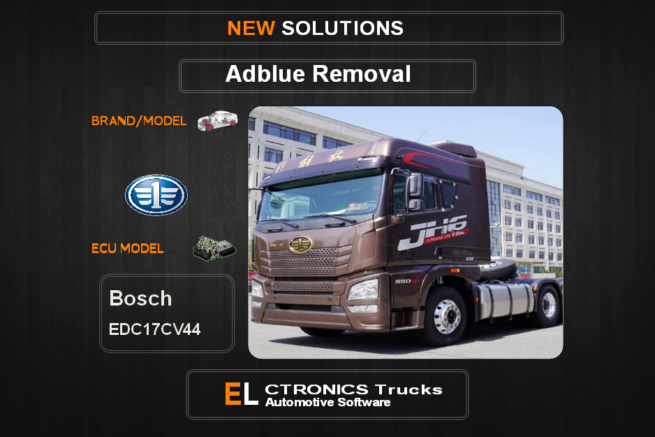 AdBlue OFF Faw-Trucks Bosch EDC17CV44 Electronics Trucks Automotive Software