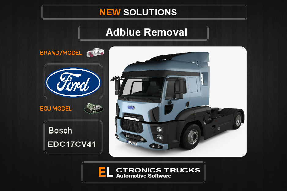 AdBlue OFF Ford-Truck Bosch EDC17CV41 Electronics Trucks Automotive Software