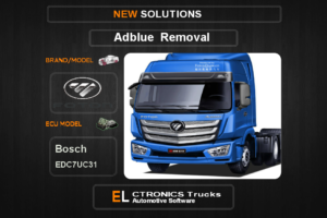 AdBlue OFF Foton-Trucks Bosch EDC7UC31 Electronics Trucks Automotive Software