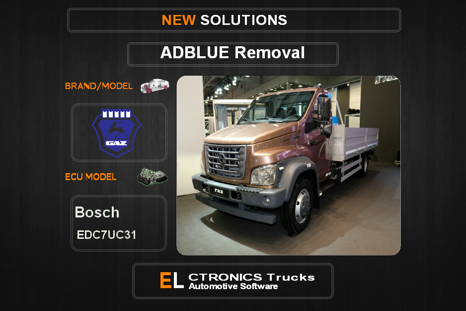 AdBlue OFF Gaz-Trucks Bosch EDC7UC31 Electronics Trucks Automotive Software