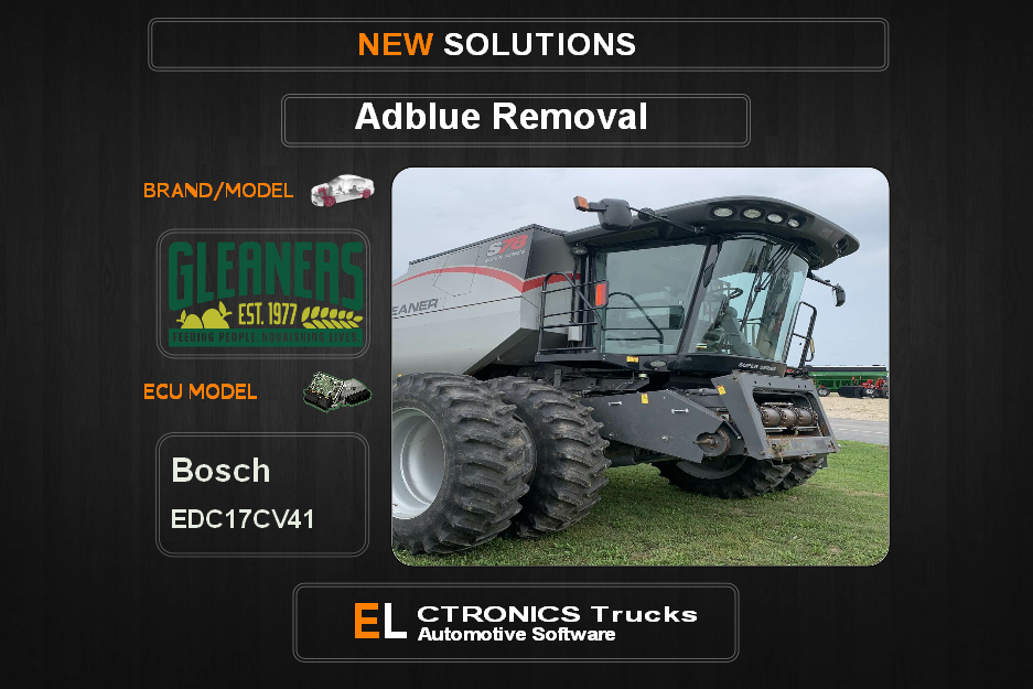 AdBlue OFF Gleaner-Agriline Bosch EDC17CV41 Electronics Trucks Automotive Software