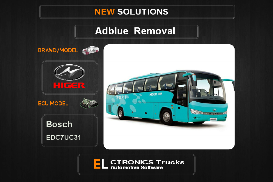 AdBlue OFF Higer-Bus Bosch EDC7UC31 Electronics Trucks Automotive Software