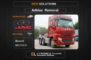 AdBlue OFF Jac-Trucks Bosch EDC17CV44 Electronics Trucks Automotive Software