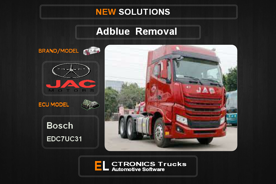 AdBlue OFF Jac-Trucks Bosch EDC17CV44 Electronics Trucks Automotive Software