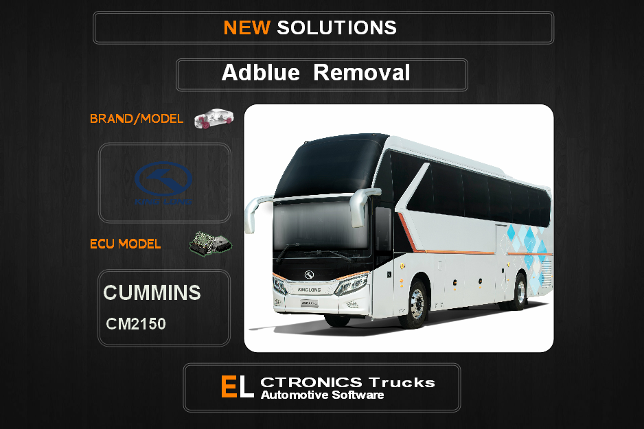 AdBlue OFF KingLong-Bus Cummins CM2150 Electronics Trucks Automotive Software