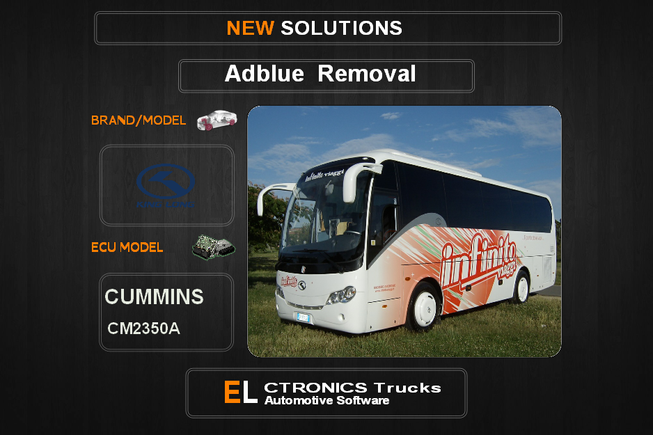 AdBlue OFF KingLong-Bus Cummins CM2350A Electronics Trucks Automotive Software