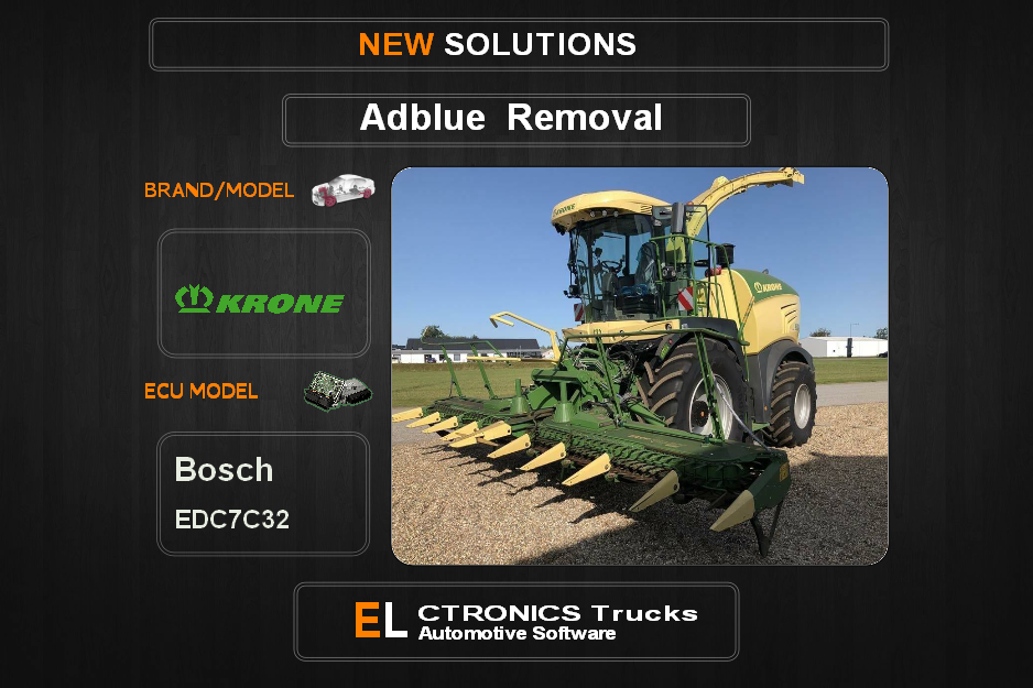 AdBlue OFF Krone Bosch EDC7C32 Electronics Trucks Automotive Software