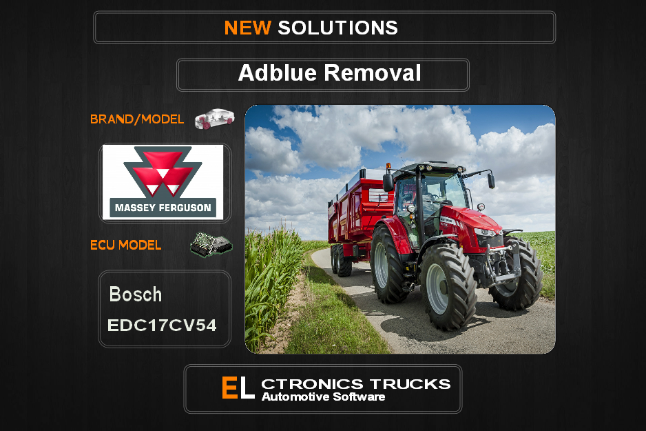AdBlue OFF Massey-Agriline Bosch EDC17CV54 Electronics Trucks Automotive Software