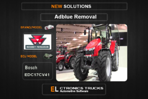 AdBlue OFF Massey-Agriline Bosch EDC17CV41 Electronics Trucks Automotive Software