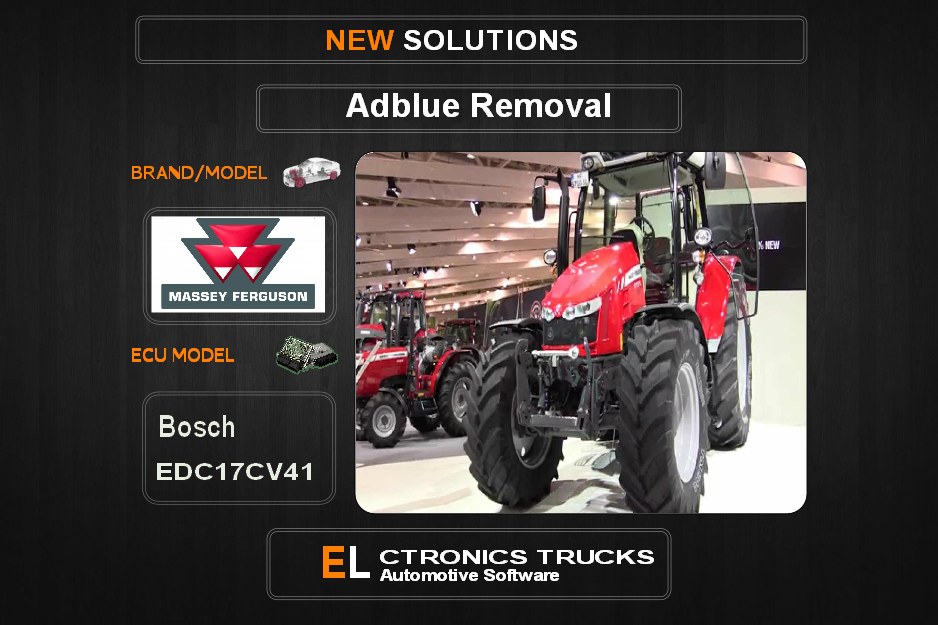 AdBlue OFF Massey-Agriline Bosch EDC17CV41 Electronics Trucks Automotive Software