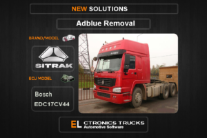 AdBlue OFF Sinotruk-Trucks Bosch EDC17CV44 Electronics Trucks Automotive Software