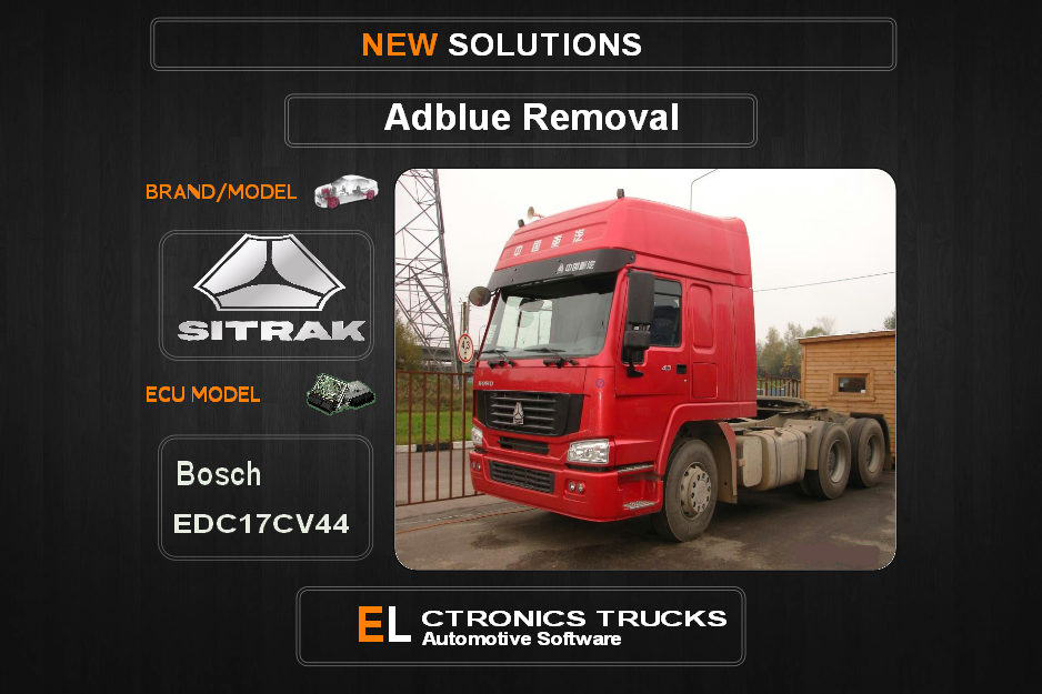 AdBlue OFF Sinotruk-Trucks Bosch EDC17CV44 Electronics Trucks Automotive Software
