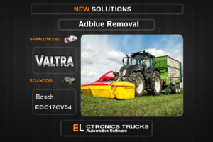 AdBlue OFF Valtra-Agriline Bosch EDC17CV54 Electronics Trucks Automotive Software